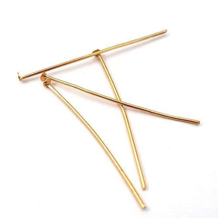 میخ ته صاف (میخ T) - طلایی ۴ سانتی