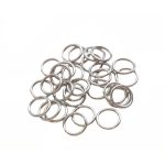 حلقه اتصال ۹ میل نقره ای - ضخیم